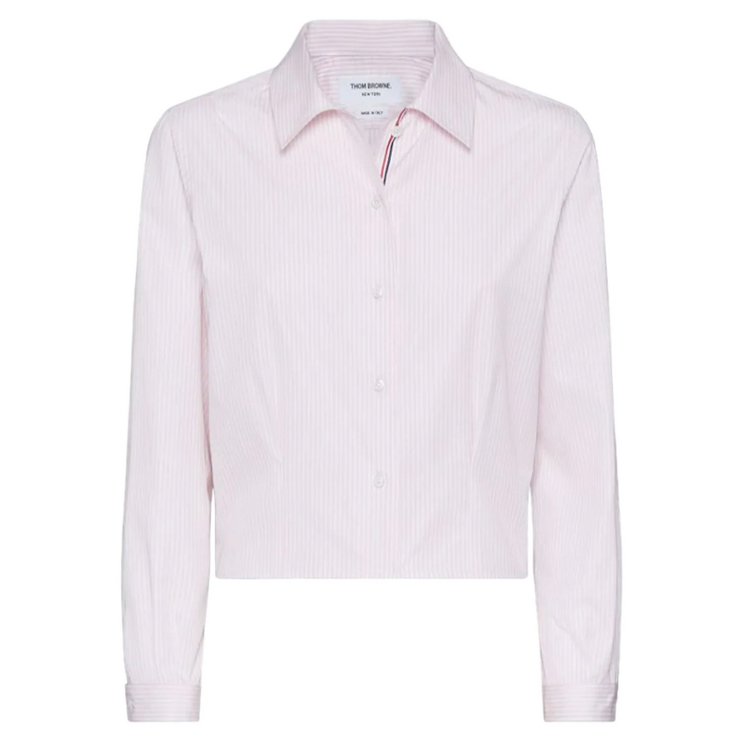 Long Sleeve Tucked Blouse - 1