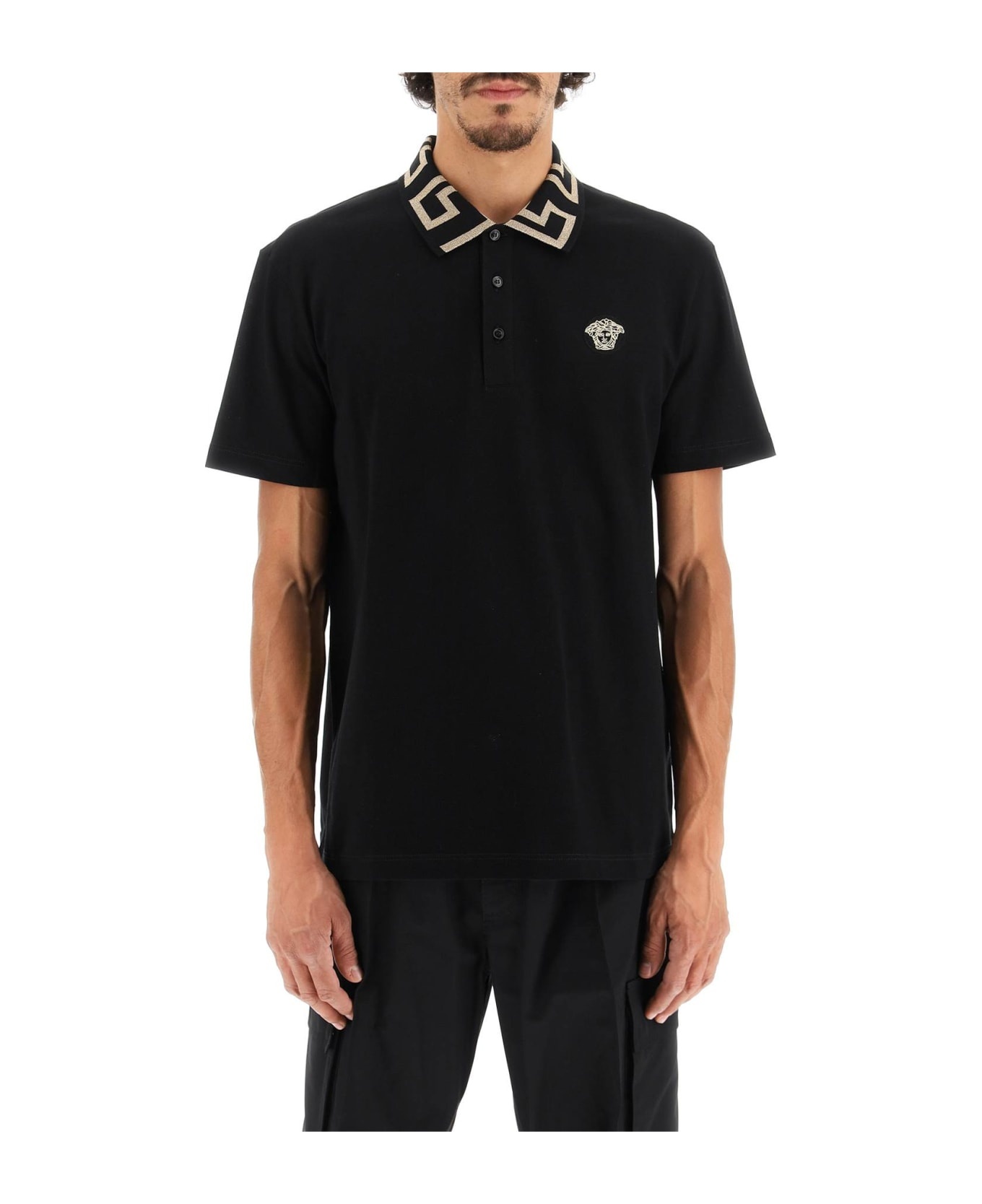 Greca Short-sleeved Polo Shirt - 2