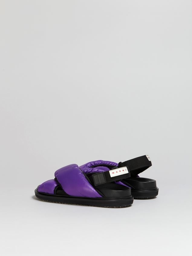 PURPLE NYLON CRISS-CROSS FUSSBETT - 3