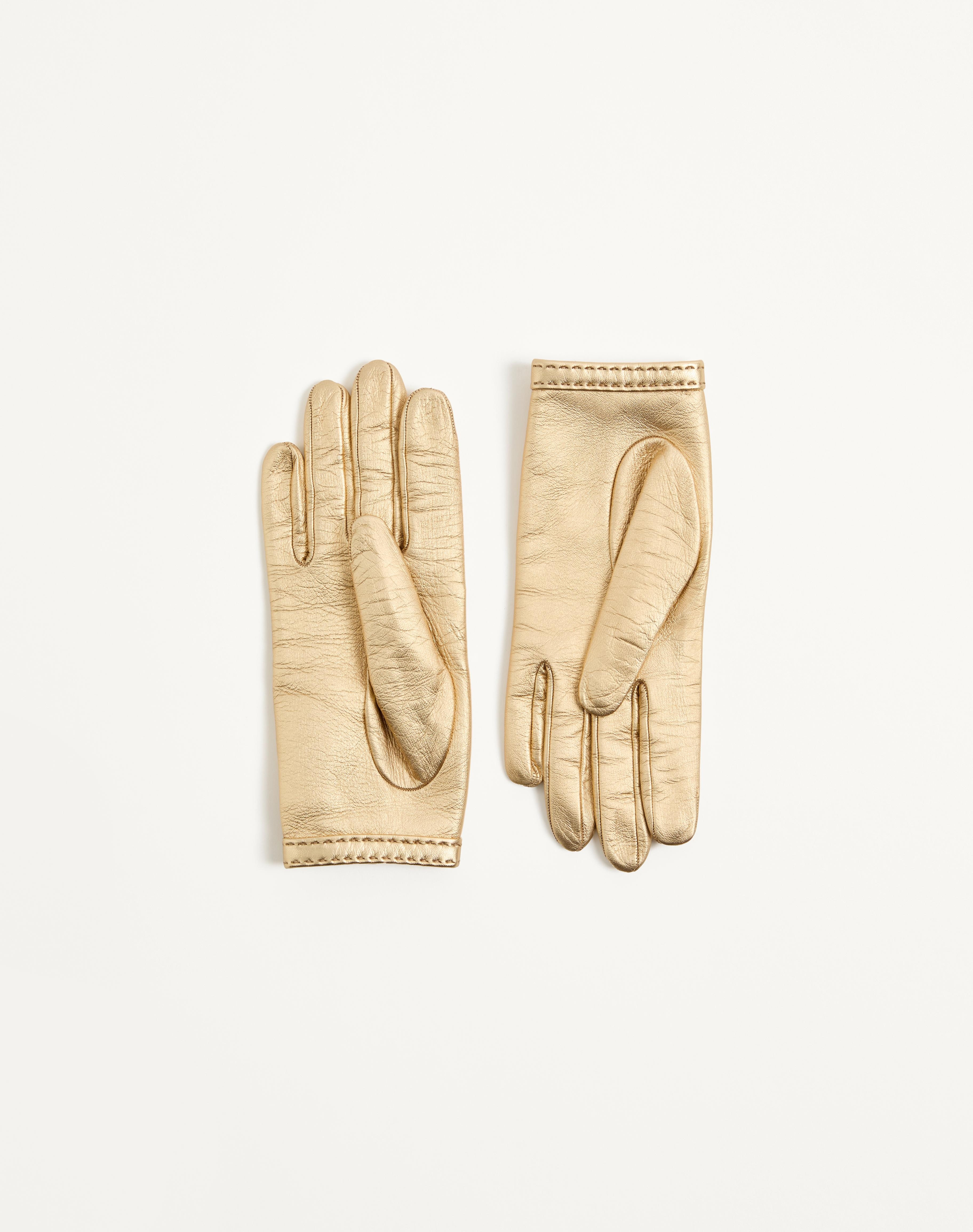 VLOGO SIGNATURE LAMINATED NAPPA GLOVES - 4