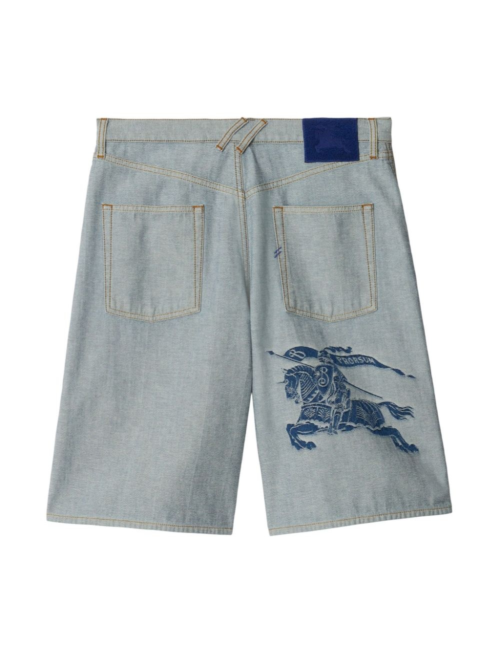 EKD denim embroidered shorts - 5