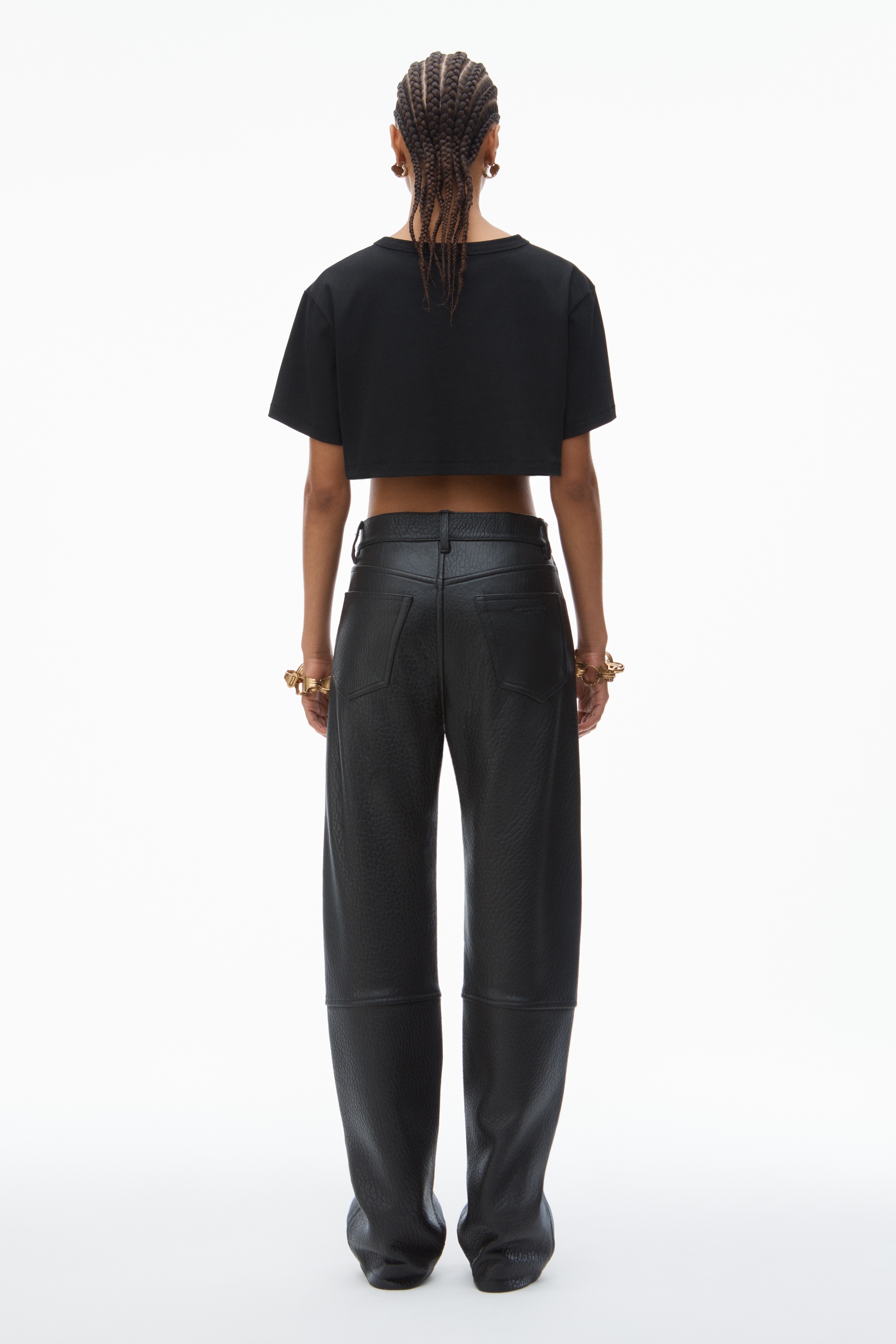 CROPPED POCKET TEE IN HIGH TWIST JERSEY - 4
