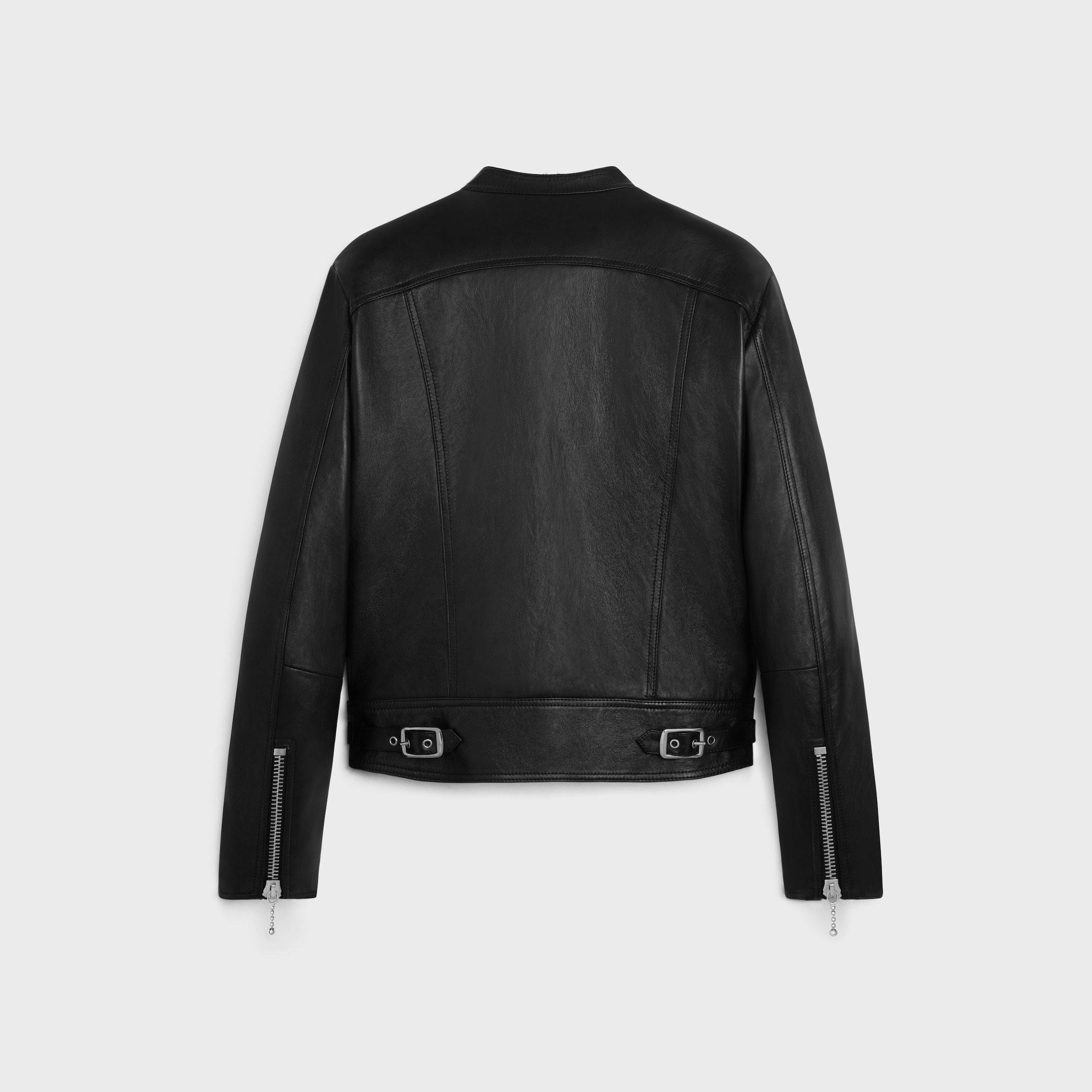 racer blouson jacket in soft lambskin - 2