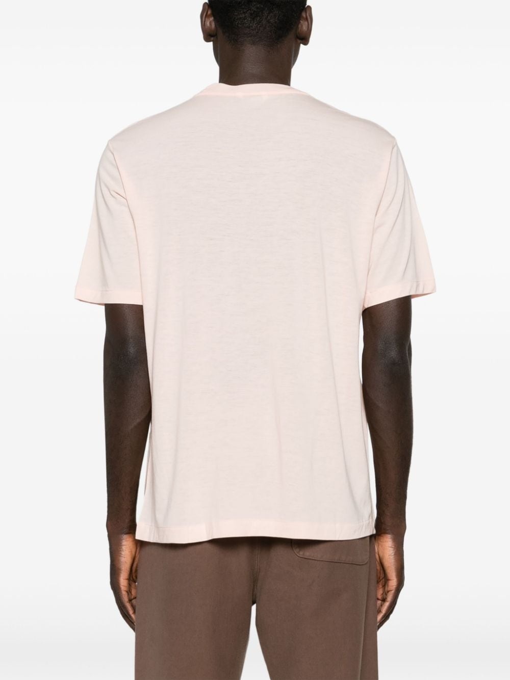 crew-neck wool T-shirt - 4