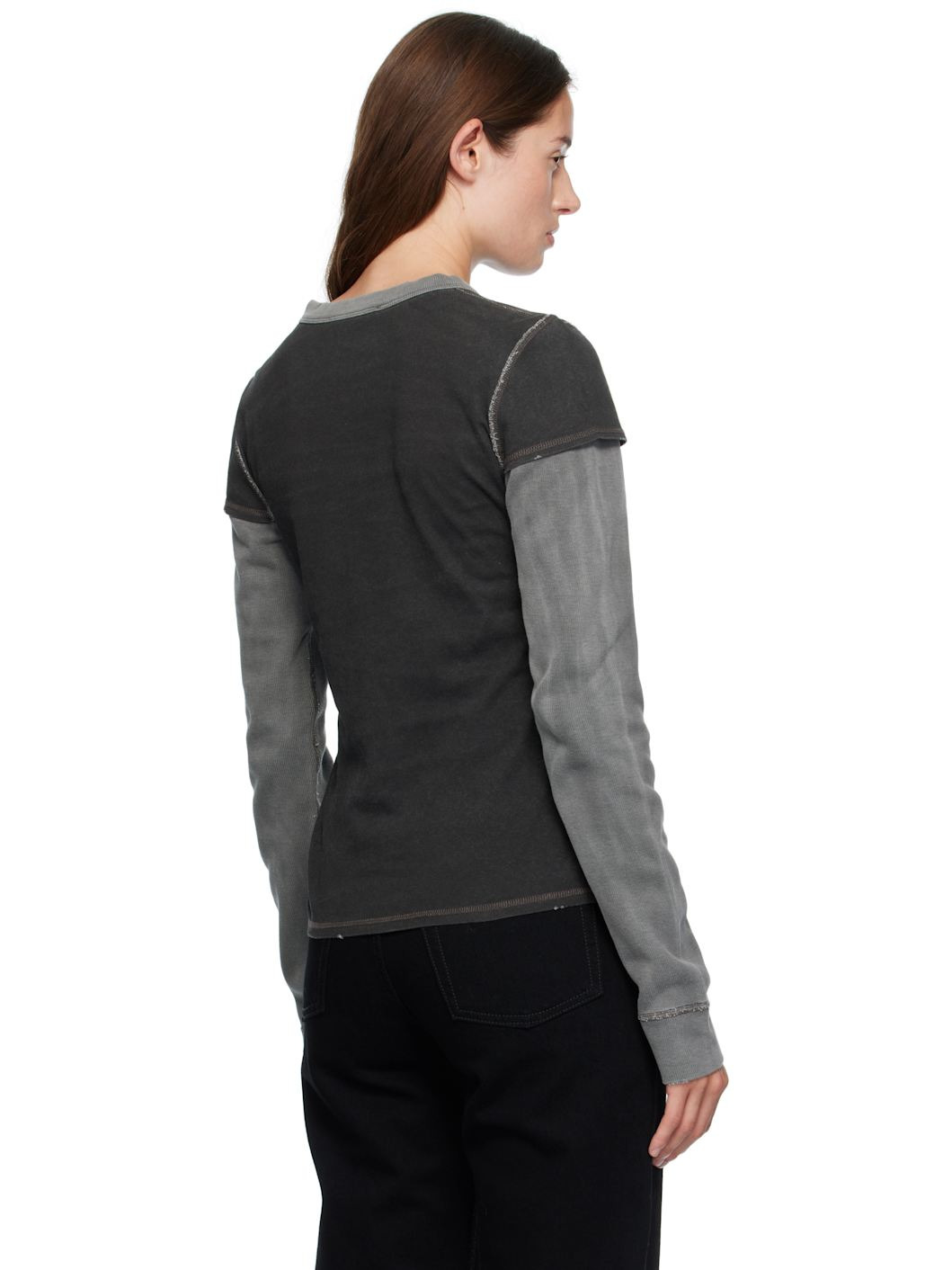 Gray Heat Long  Sleeve Cardigan - 3