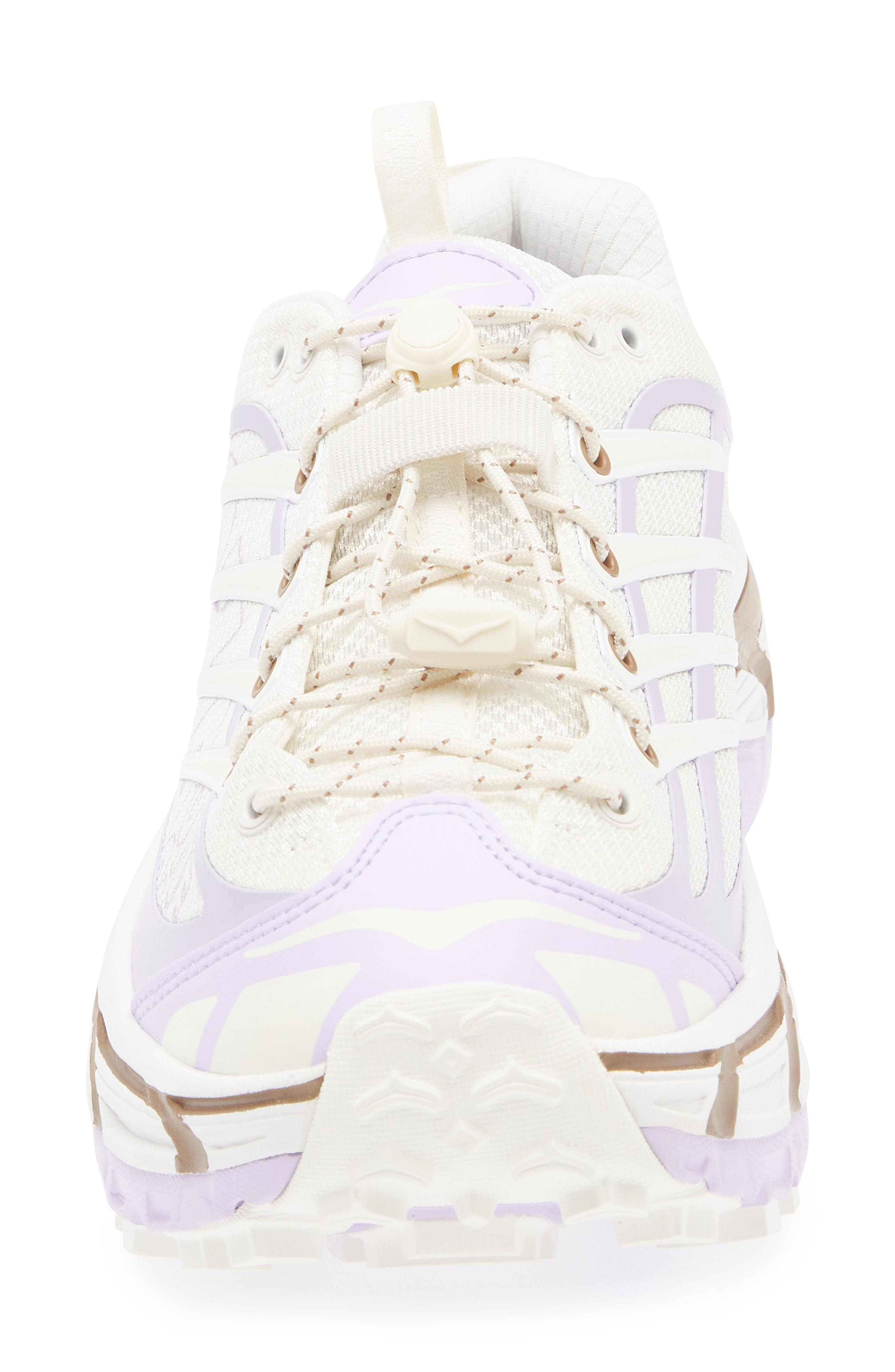 HOKA Mafate Three2 Wordmark Sneaker in Alabaster /Iris Flower at Nordstrom - 4