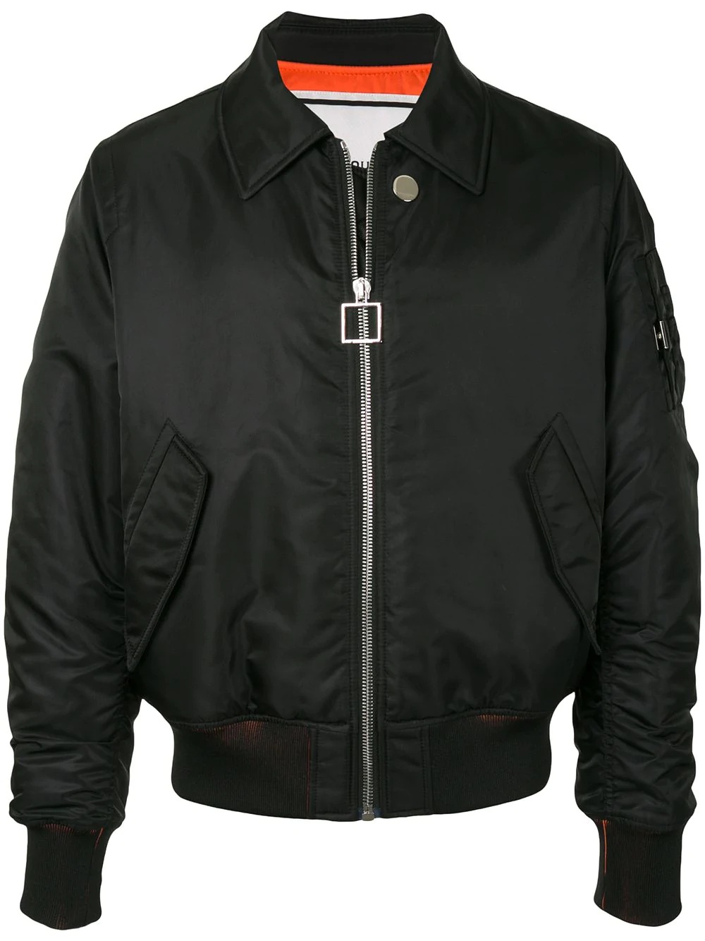 point collar technical bomber jacket - 1