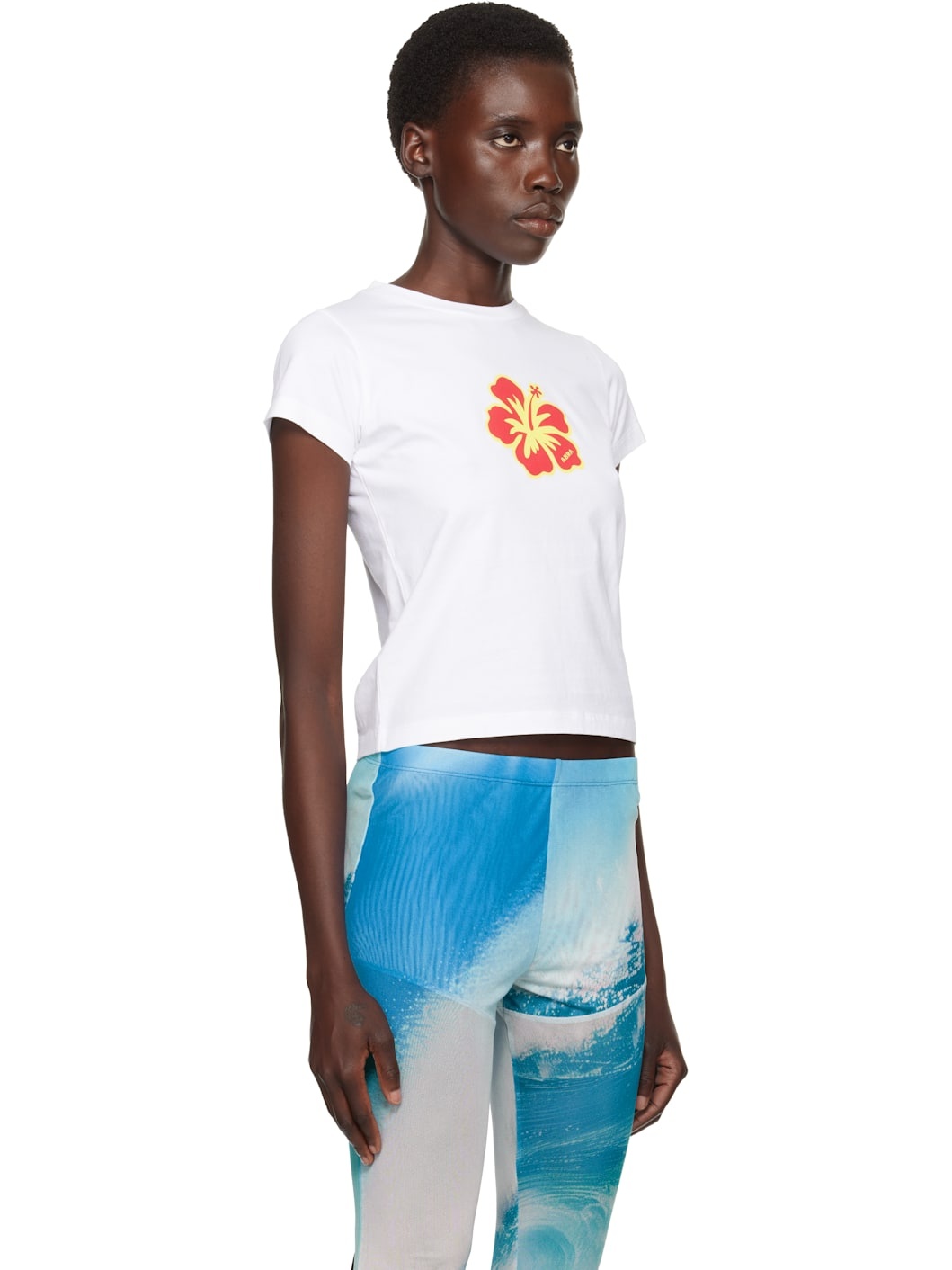 White Flower Mini T-shirt - 2