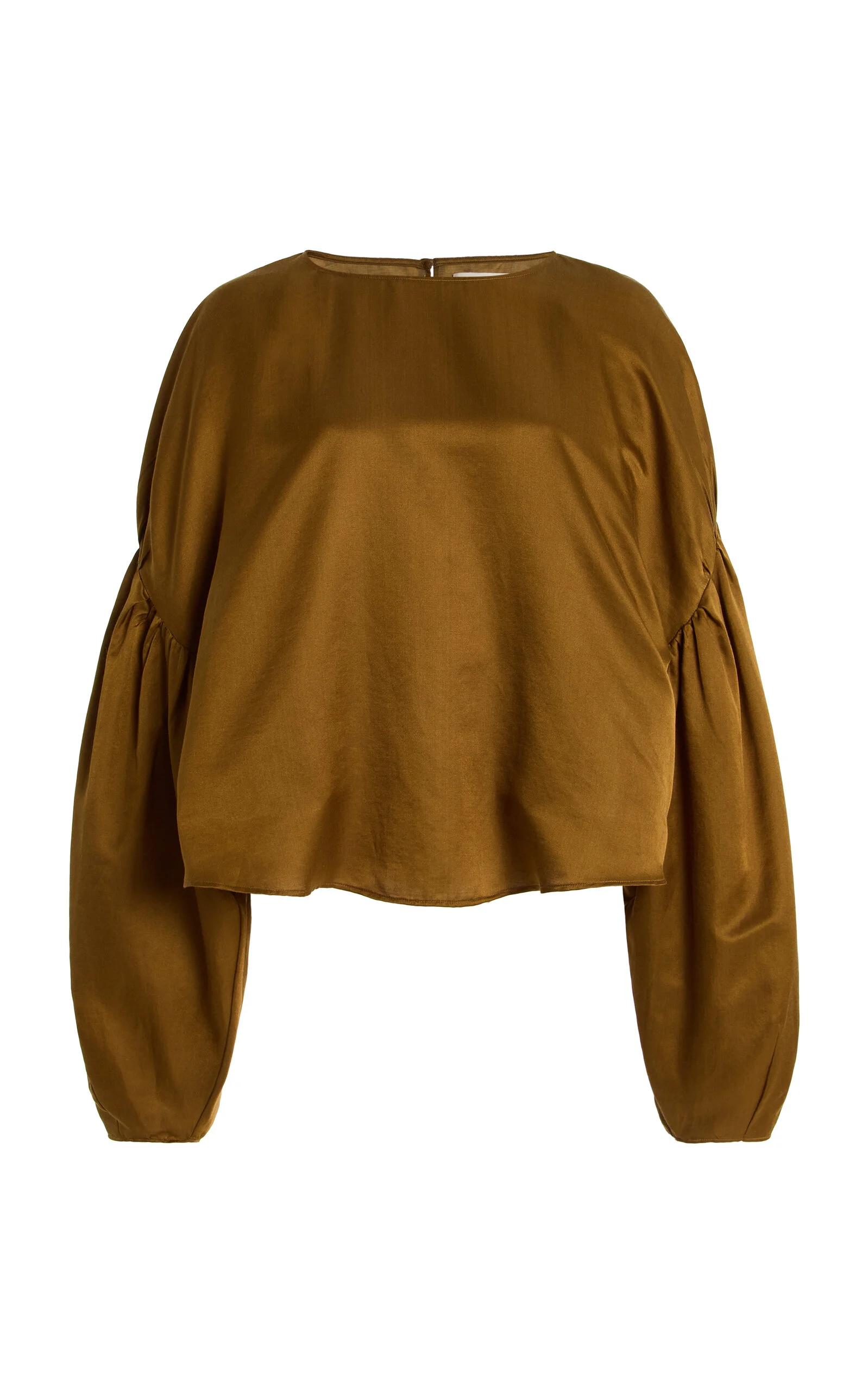 Anika Cotton-Silk Top brown - 1