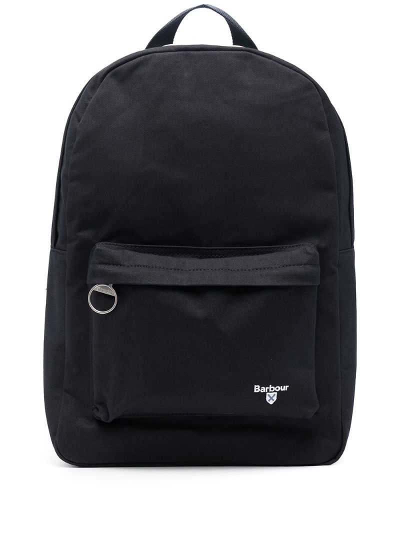 logo-embroidered backpack - 1