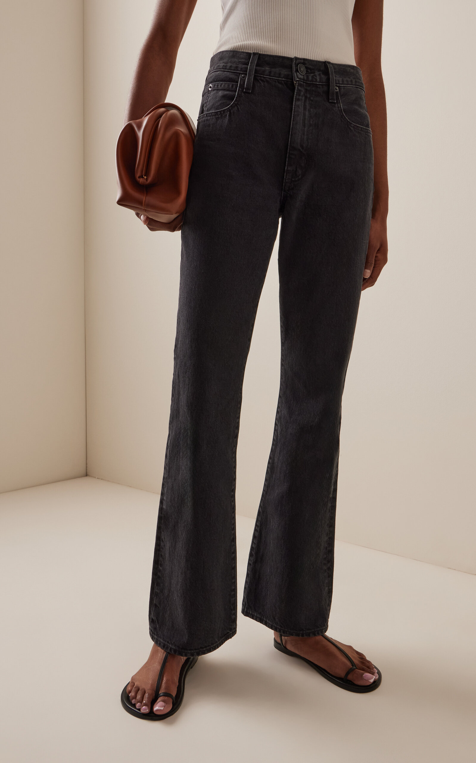 Anita Rigid High-Rise Bootcut Jeans black - 3