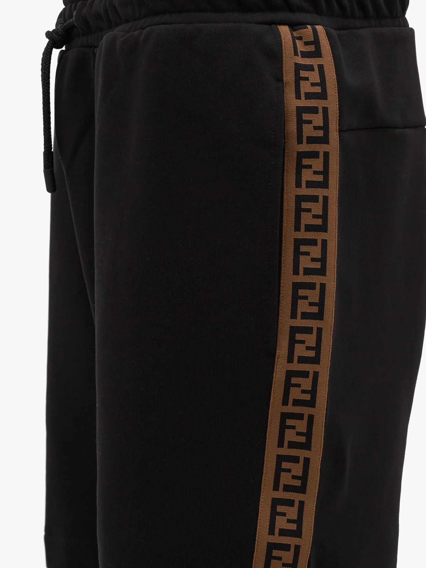 Logo jacquard-striped jersey shorts - 2