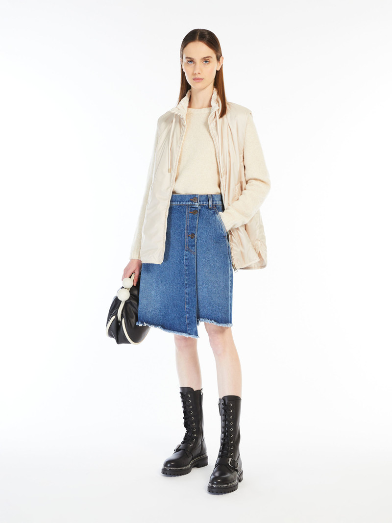 WEEKEND Max Mara YORO Reversible water-repellent canvas gilet outlook