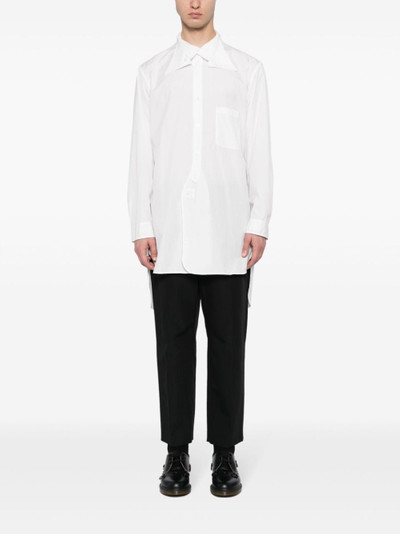Yohji Yamamoto layered cotton shirt outlook