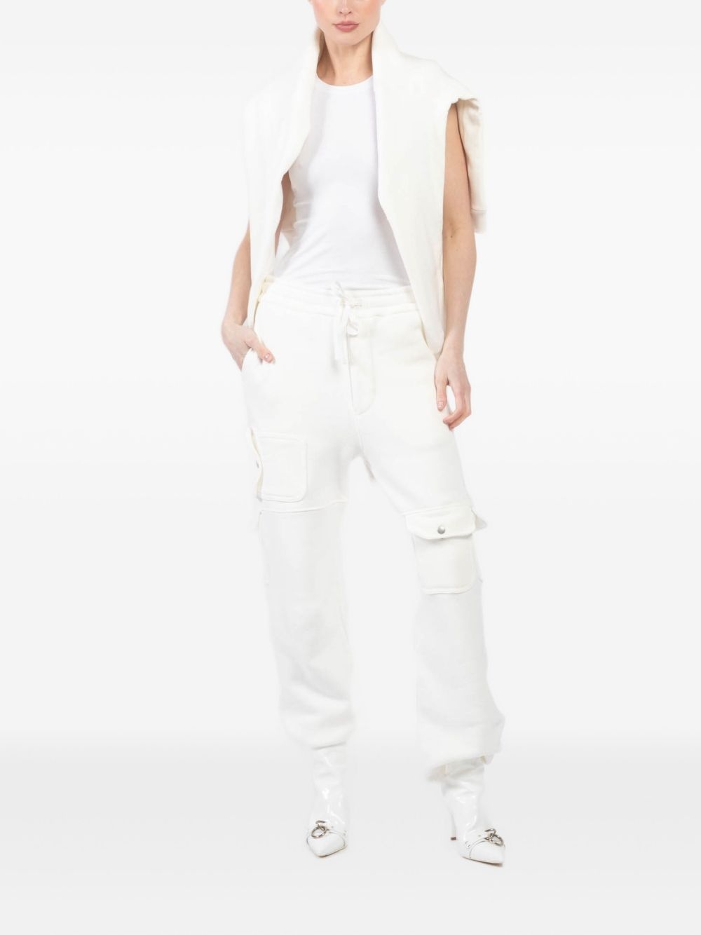 jersey cargo trousers - 2