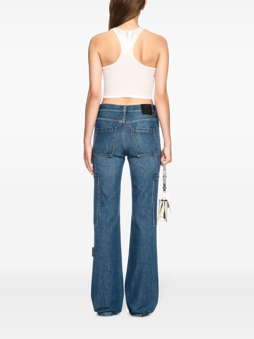 straight-leg cargo jeans - 4