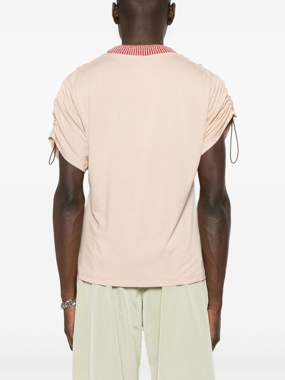 ribbed-neck T-shirt - 3