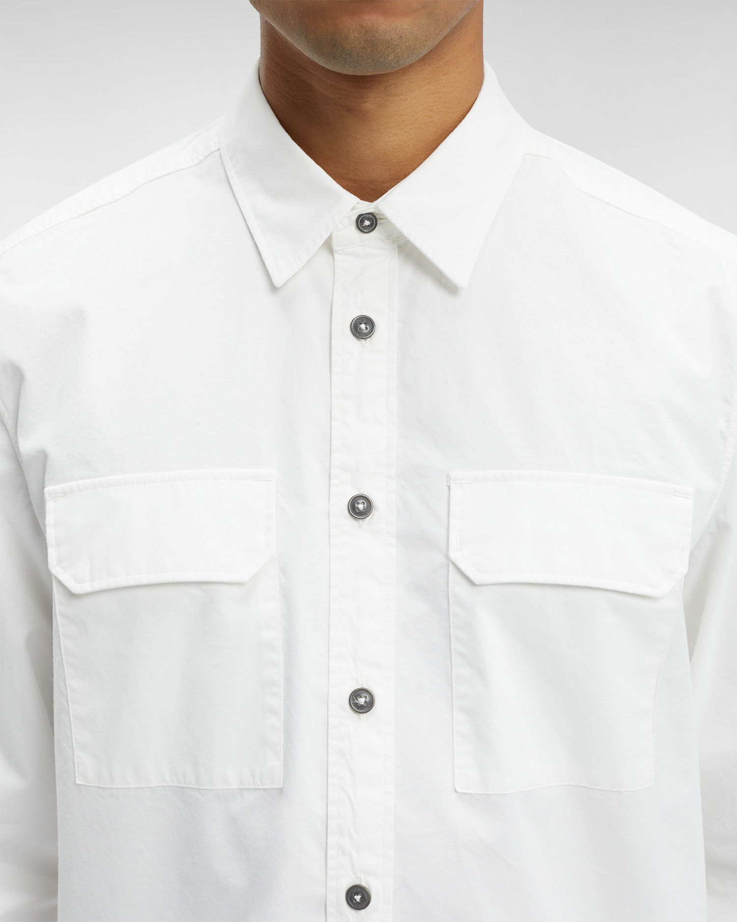 Gabardine Buttoned Shirt - 4