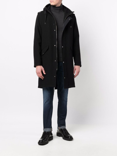 Herno single-breasted wool coat outlook