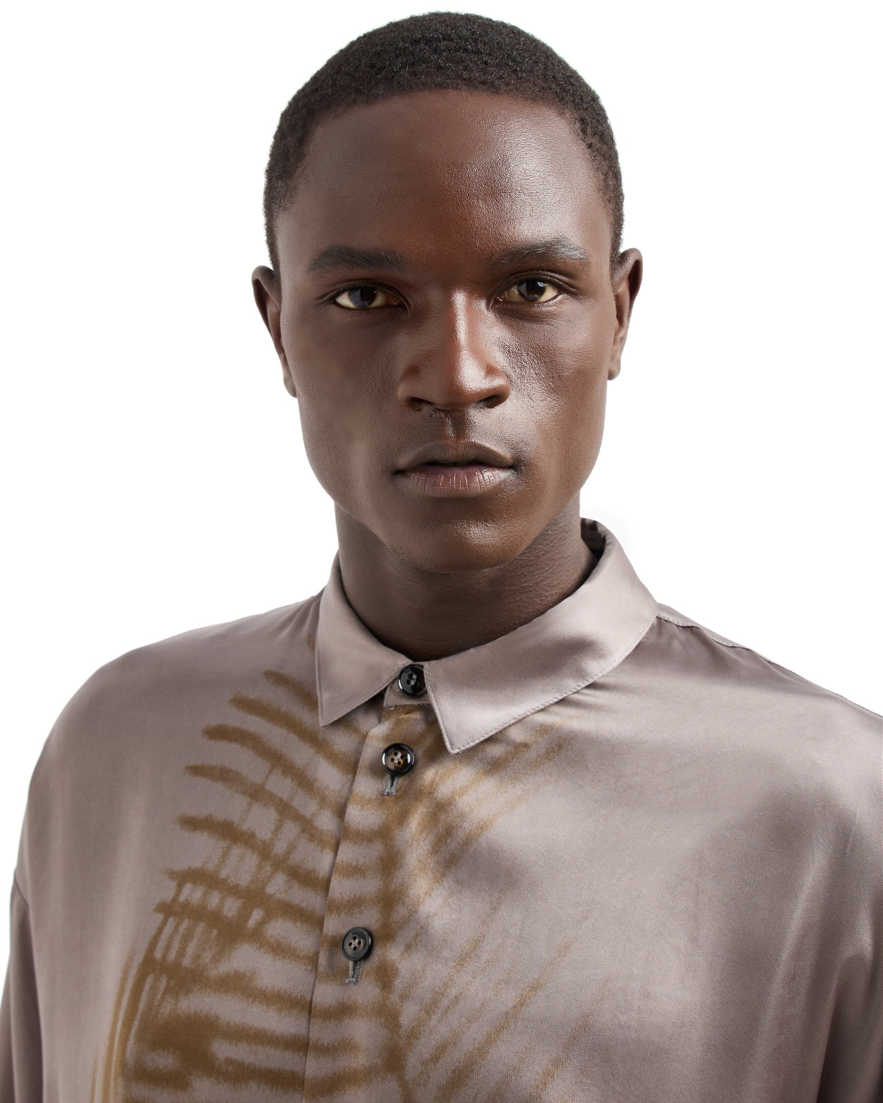 PRINTED CUPRO SHIRT JACKET - 5