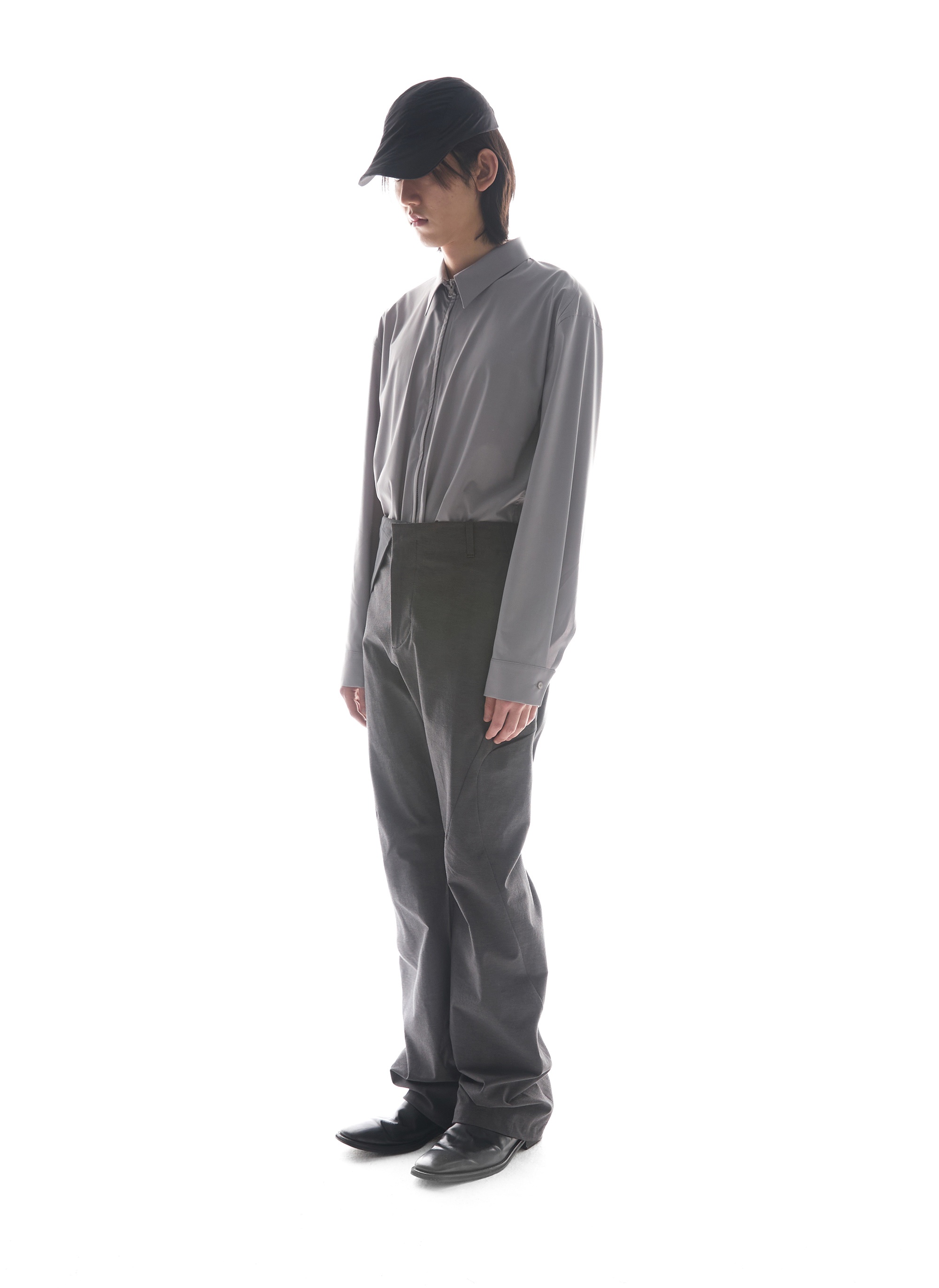 POST ARCHIVE FACTION (PAF) 7.0 SHIRT RIGHT (GREY) | REVERSIBLE