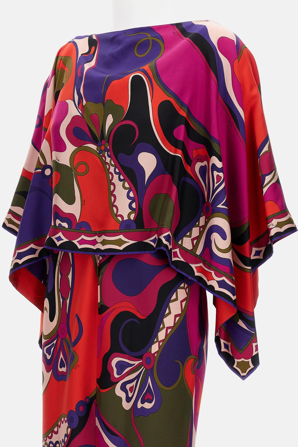 Dress with silk twill shoulder cover - 2