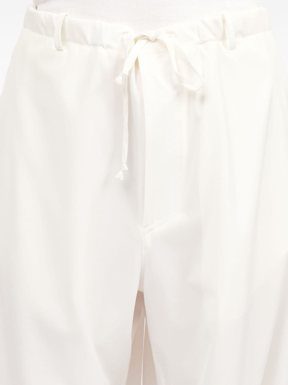drawstring-waist palazzo trousers - 4