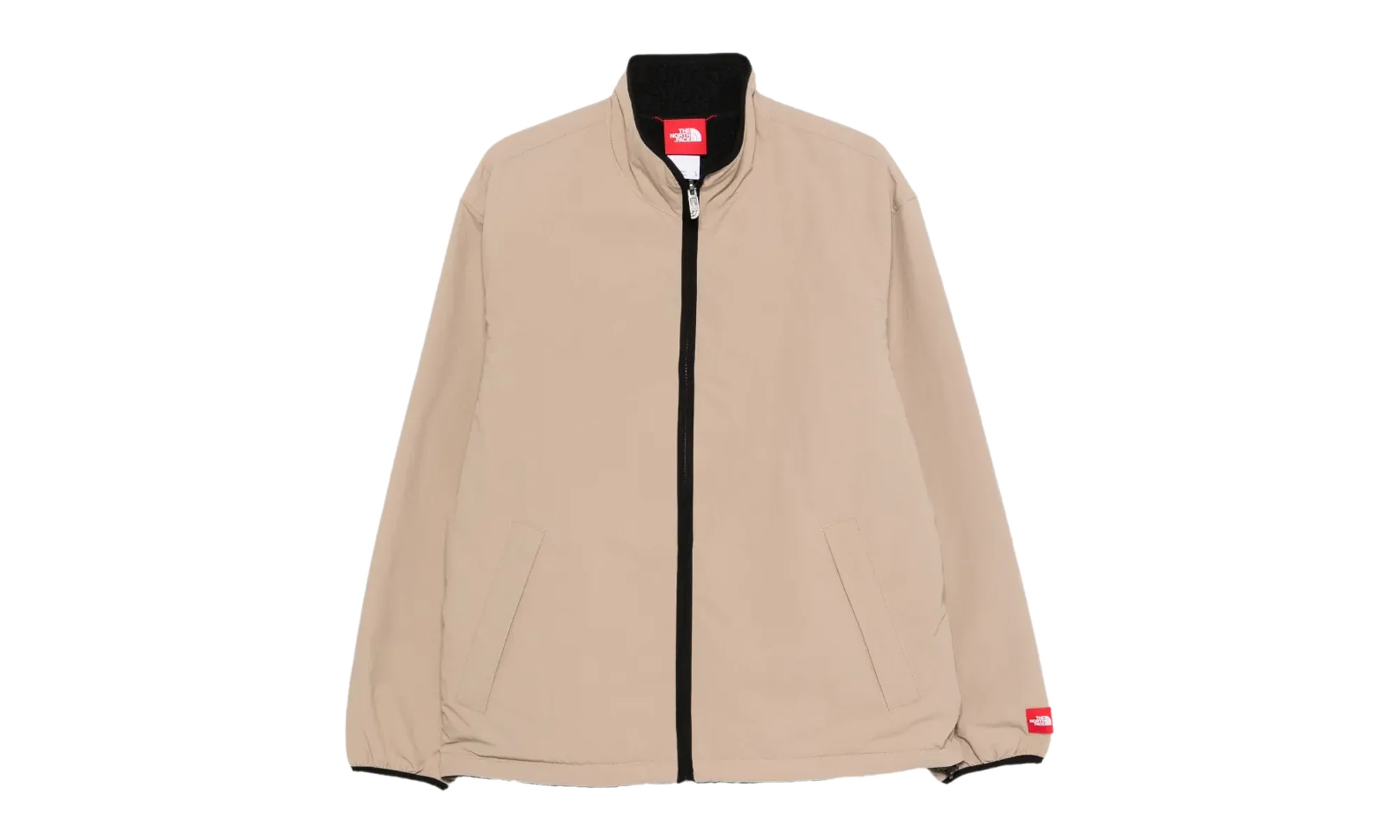 TNF Red Box Reversible Fleece Jacket "Mushroom Grey / Tnf Black" NF0A8FH8DHO - 1