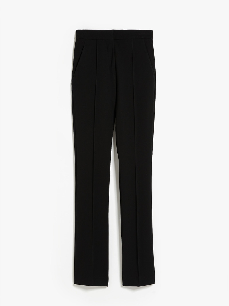 LARI Slim-fit viscose jersey trousers - 1