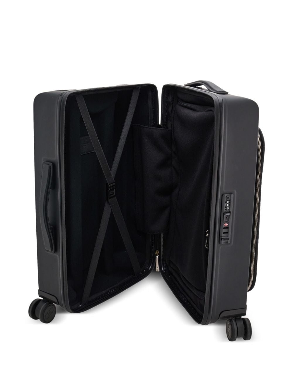 Gancini-print leather luggage - 6