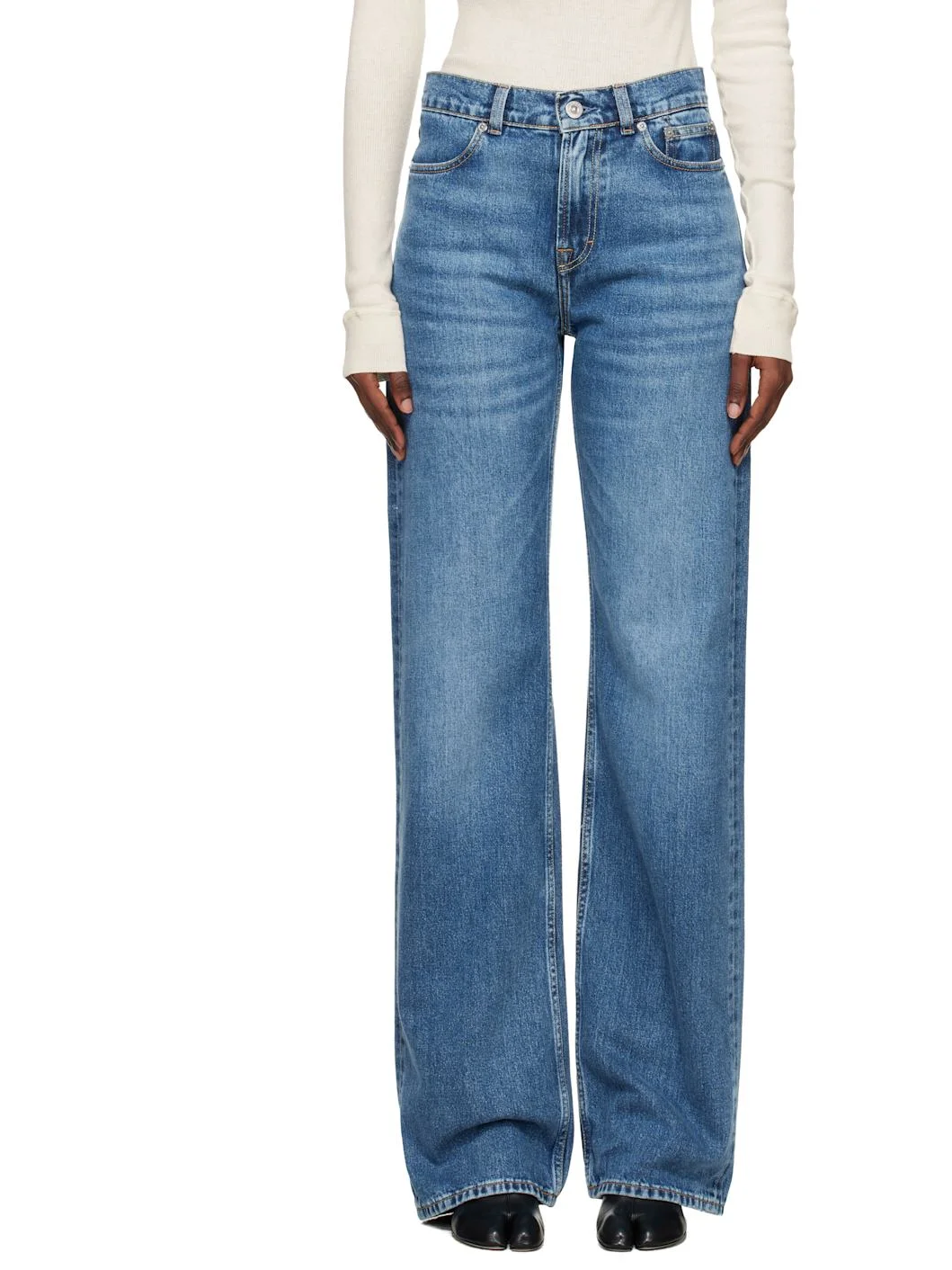 Blue Wata Cut Jeans - 1
