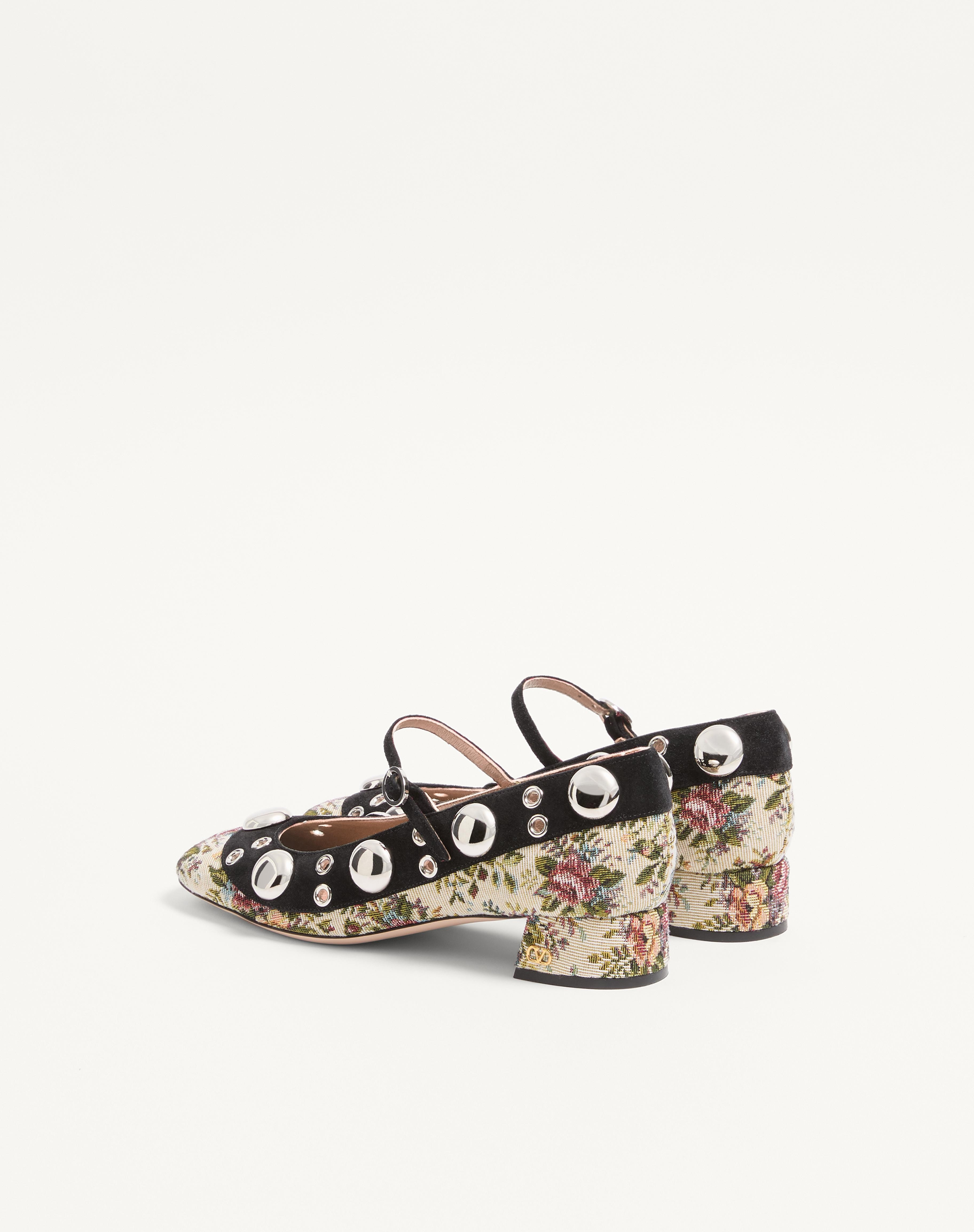 MARY-JANE NELLCÔTE PUMPS IN PAPIER FLORAL JACQUARD FABRIC 30MM - 5