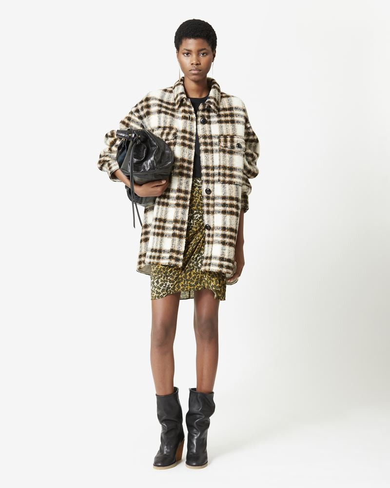 Isabel Marant Étoile HARVELI CHECKED COAT outlook