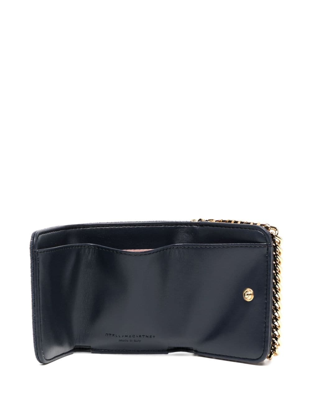 chain-link detailing leather wallet - 3