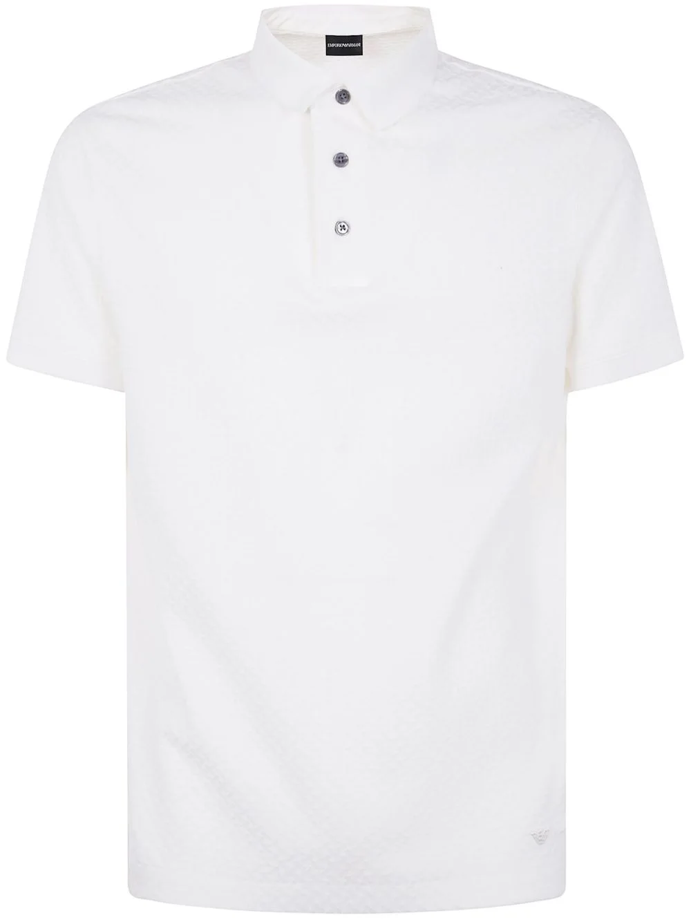 front button-fastening cotton polo shirt - 1