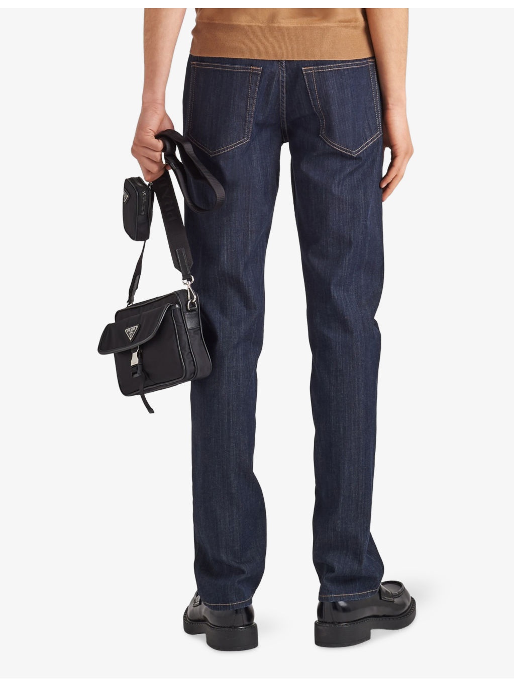Rinsed Tapered Stretch-Denim Jeans - 4