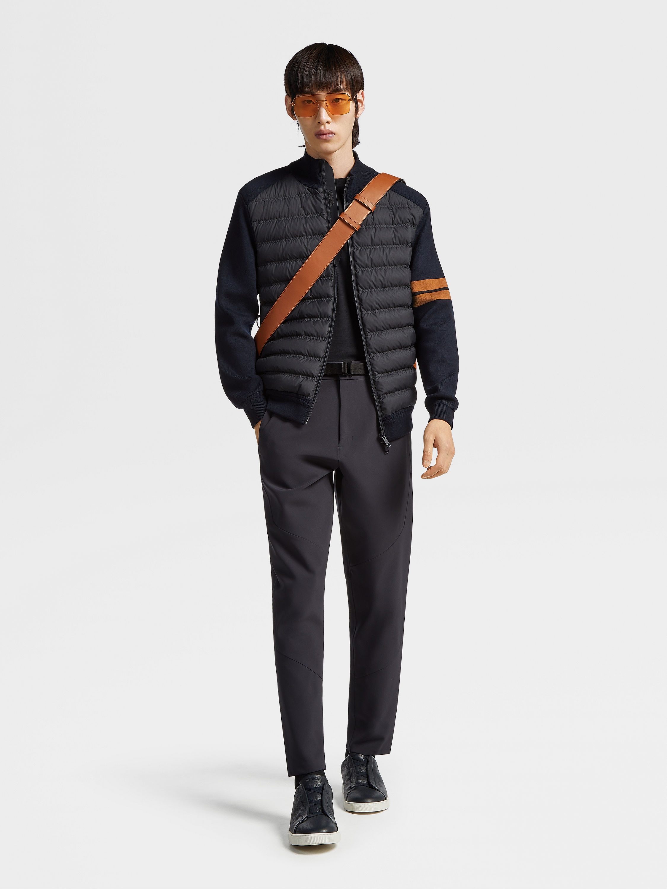NAVY BLUE HIGH PERFORMANCE™ WOOL CARDIGAN - 5