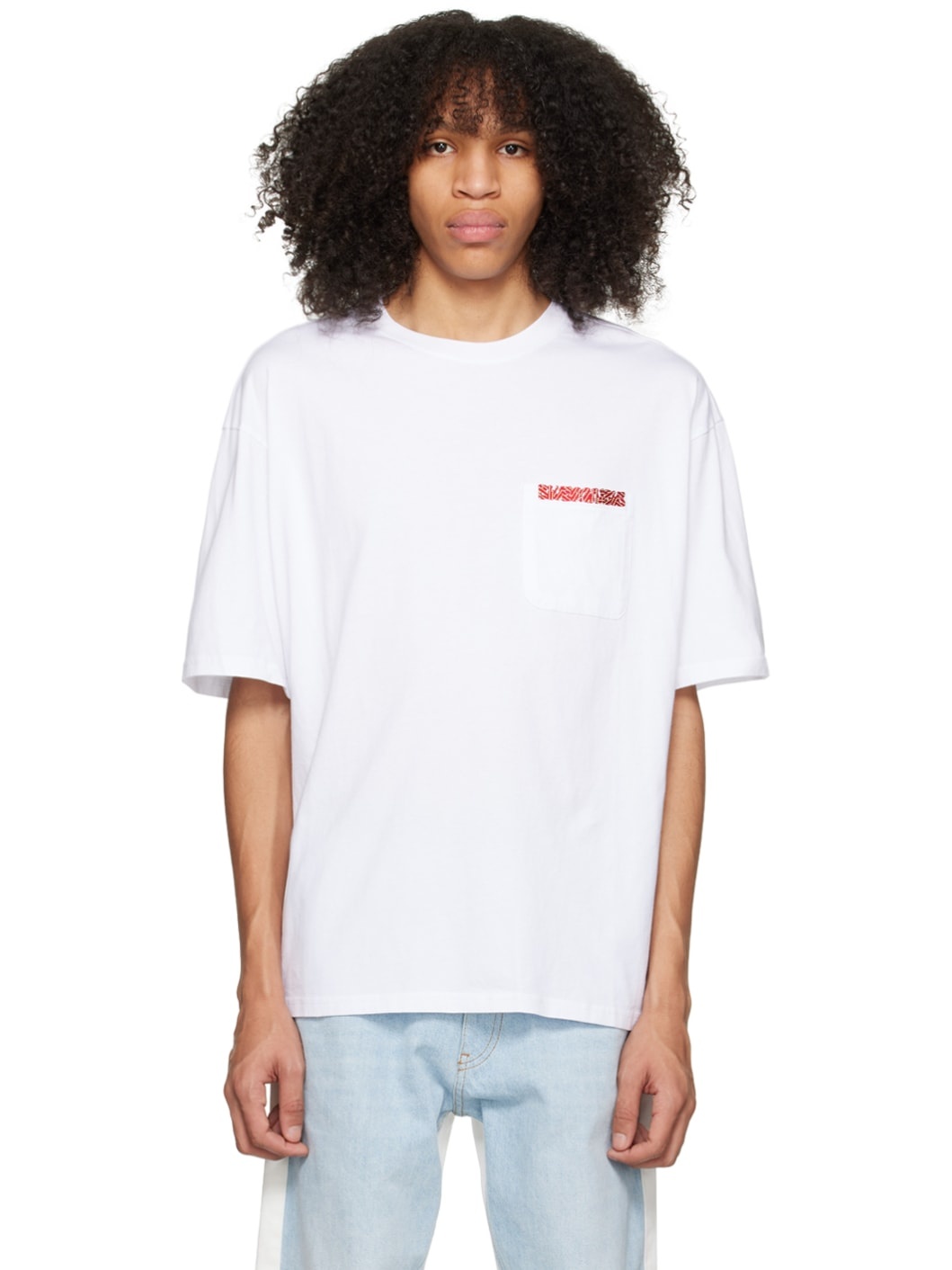 White Pocket T-Shirt - 1