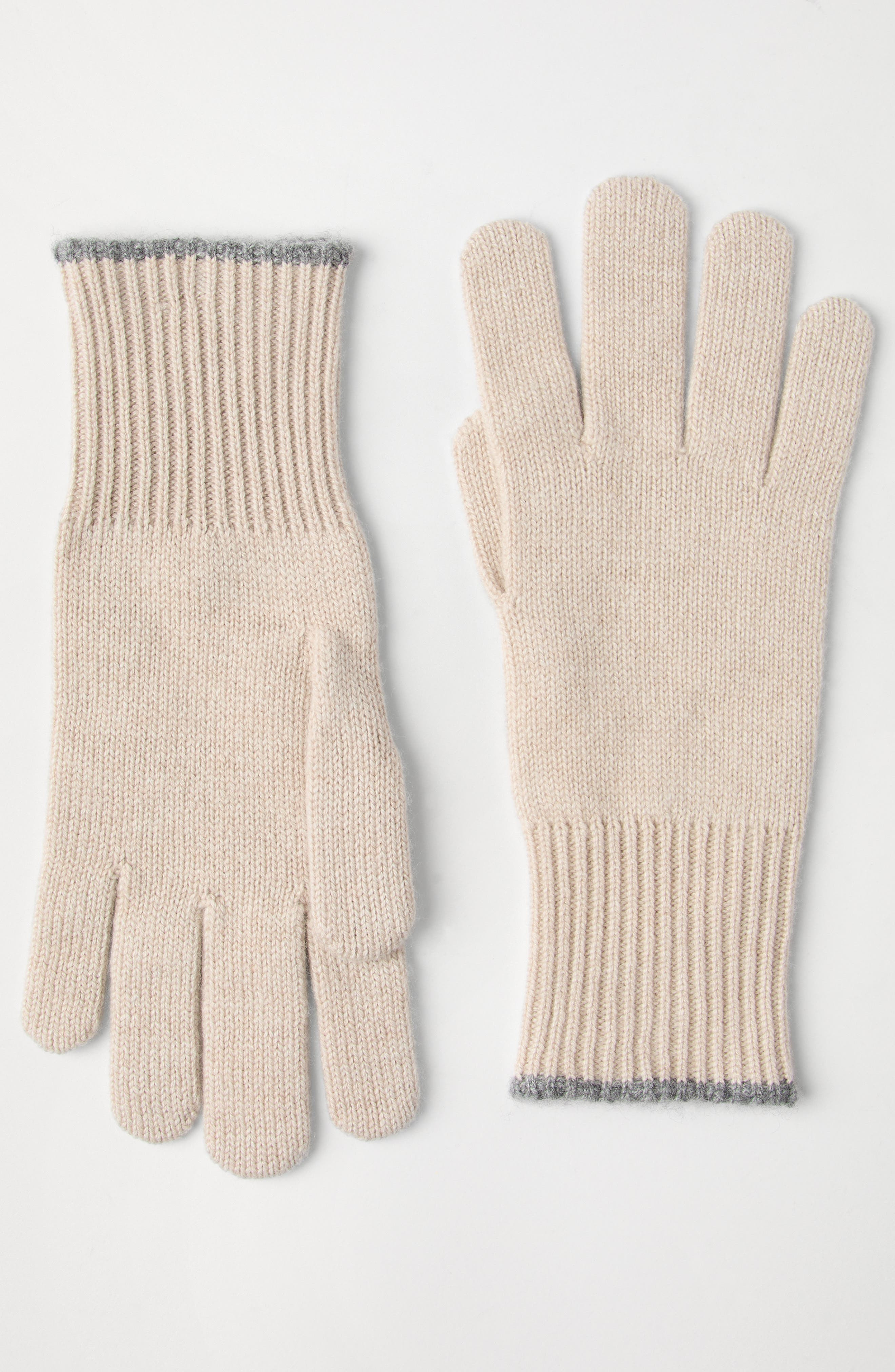 Brunello Cucinelli Knit gloves in Sand at Nordstrom - 2