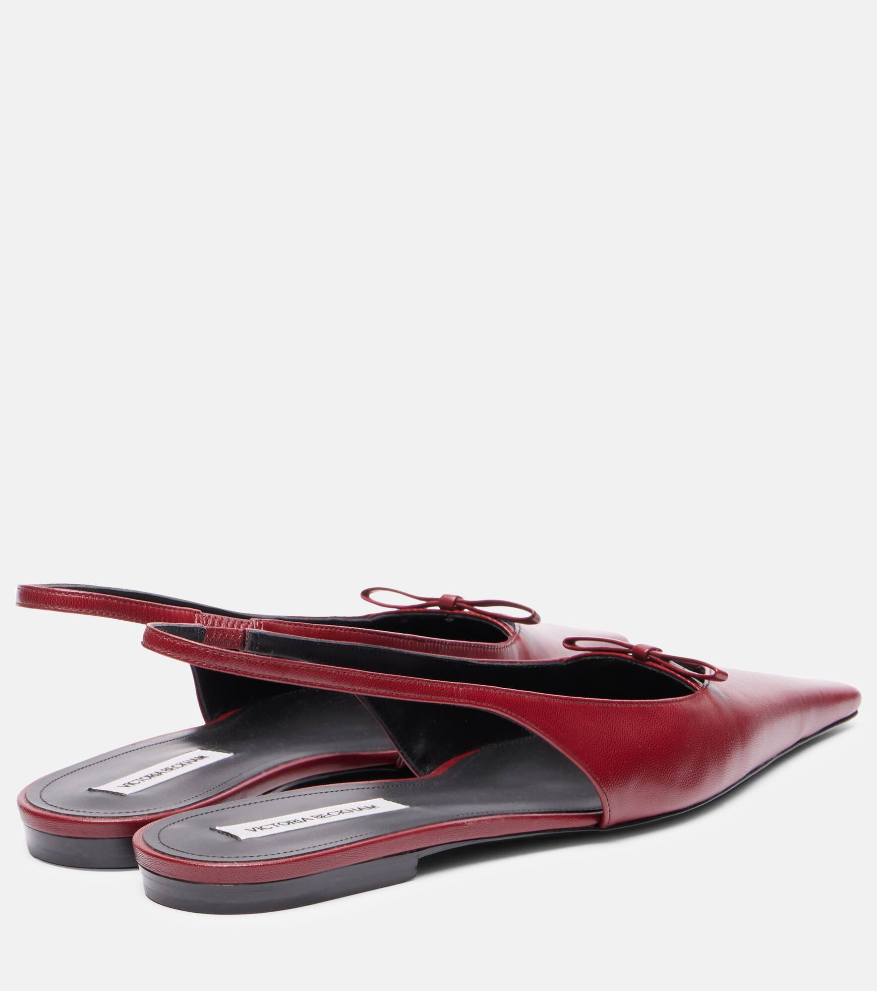 Leather slingback flats - 2