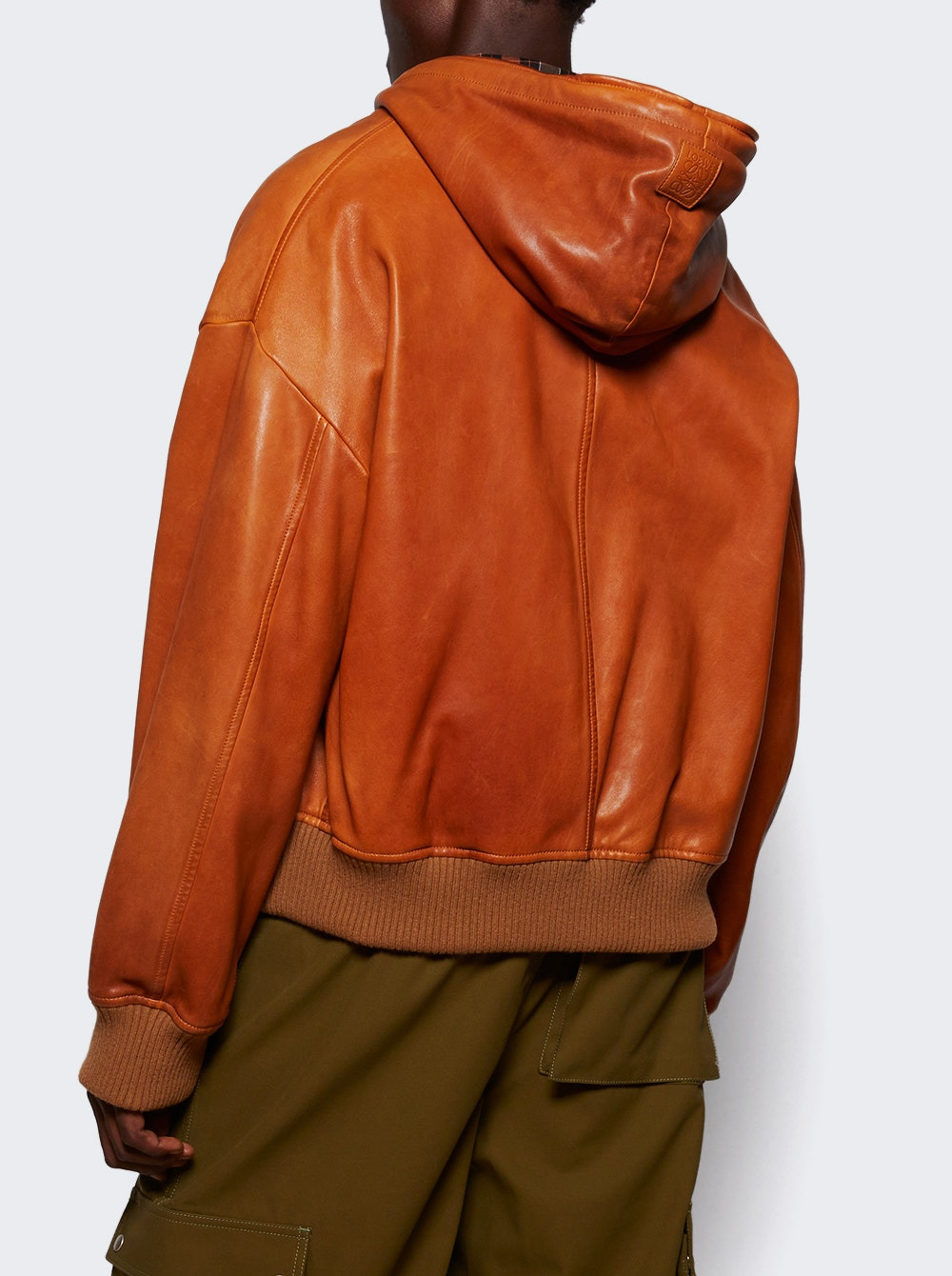Nappa Lambskin Hooded Jacket Tan - 4