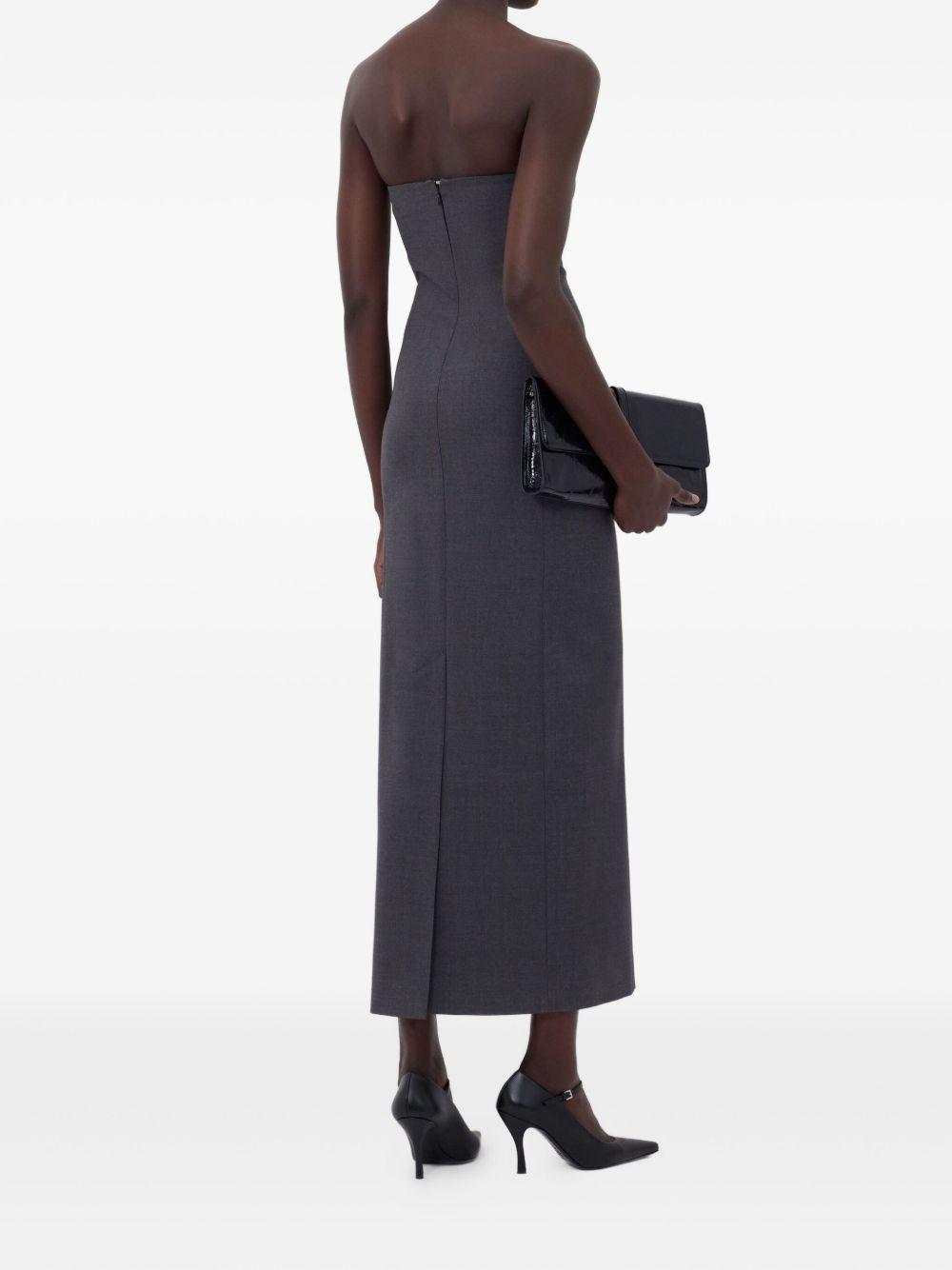 SHILO strapless bustier midi dress - 4