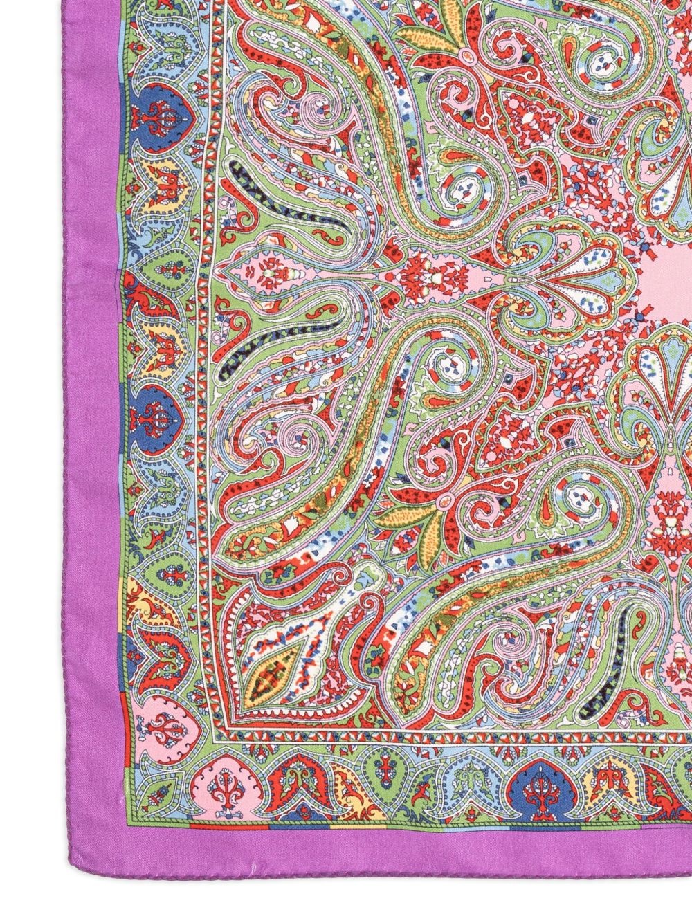 paisley-pattern silk scarf - 2