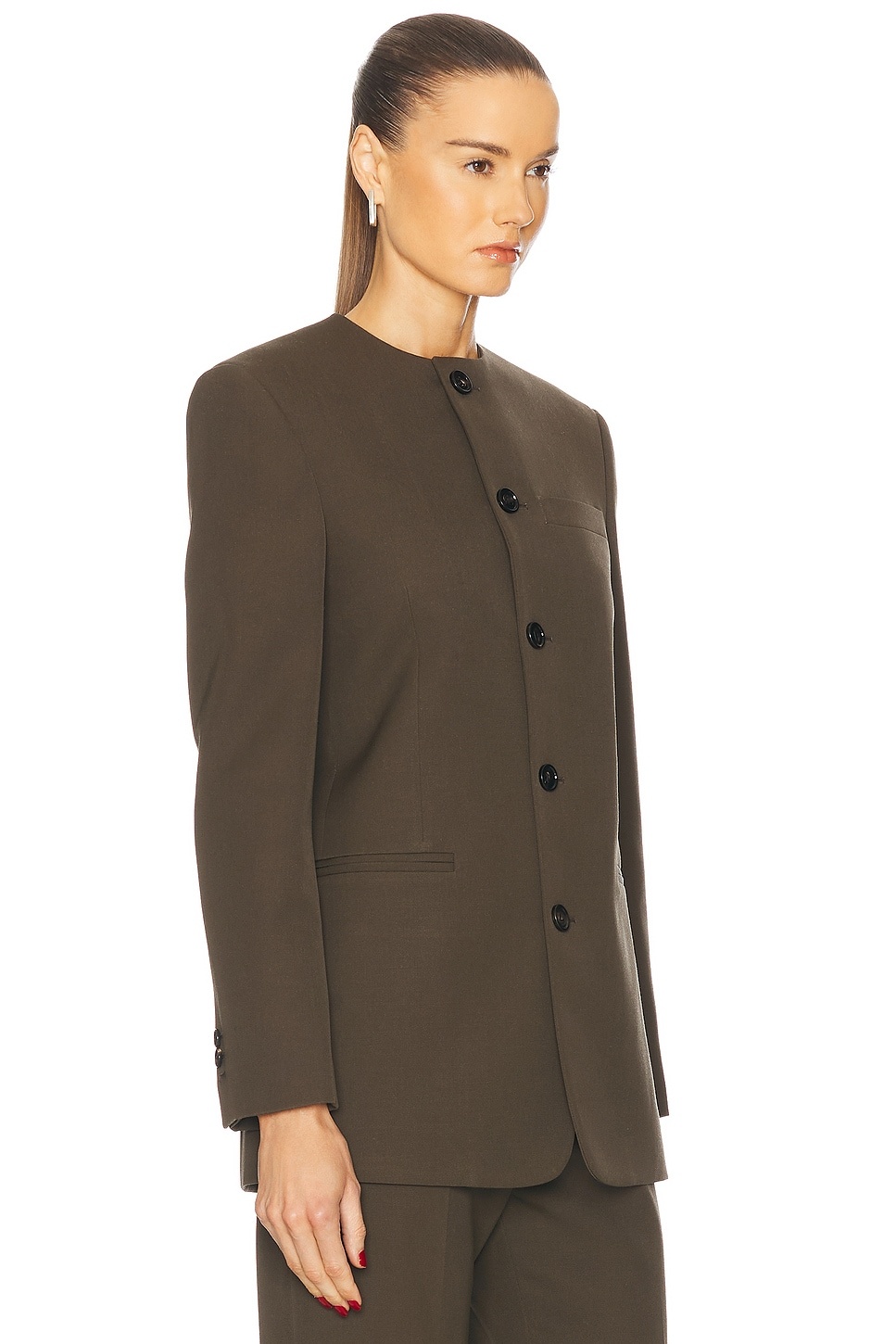 Collarless Blazer - 2