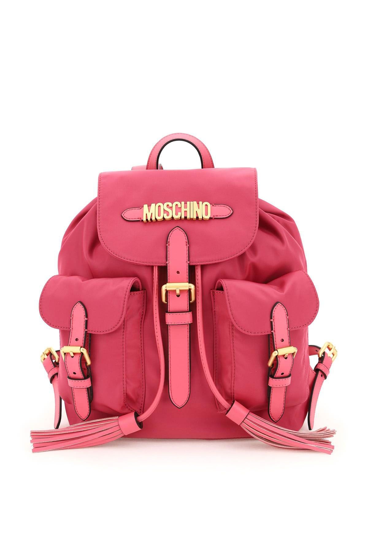 BACKPACK WITH TASSELS AND LOGO - 1