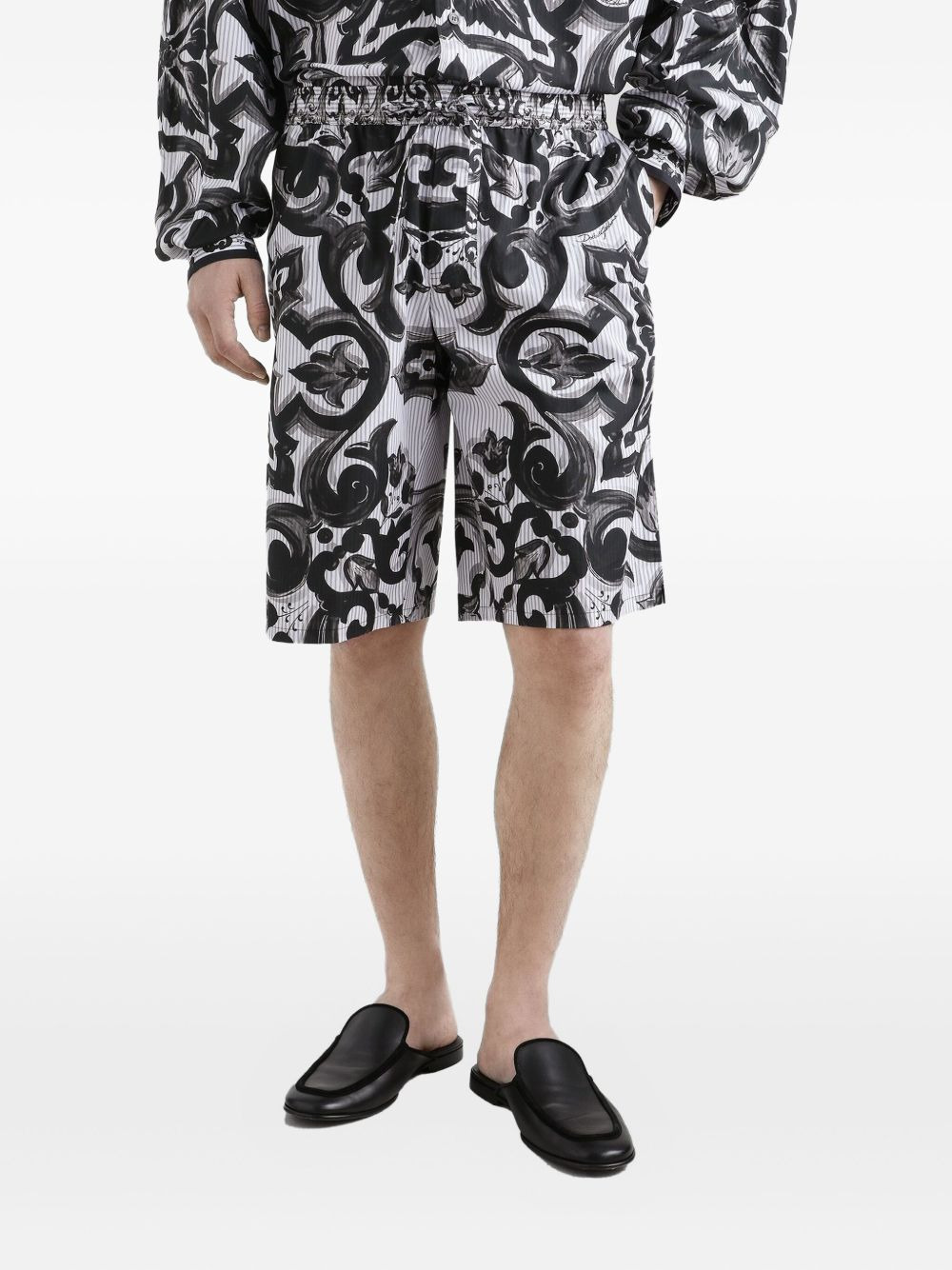 Maiolica-print shorts - 4