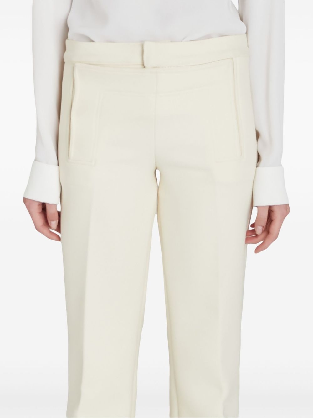 gabardine flared trousers - 6