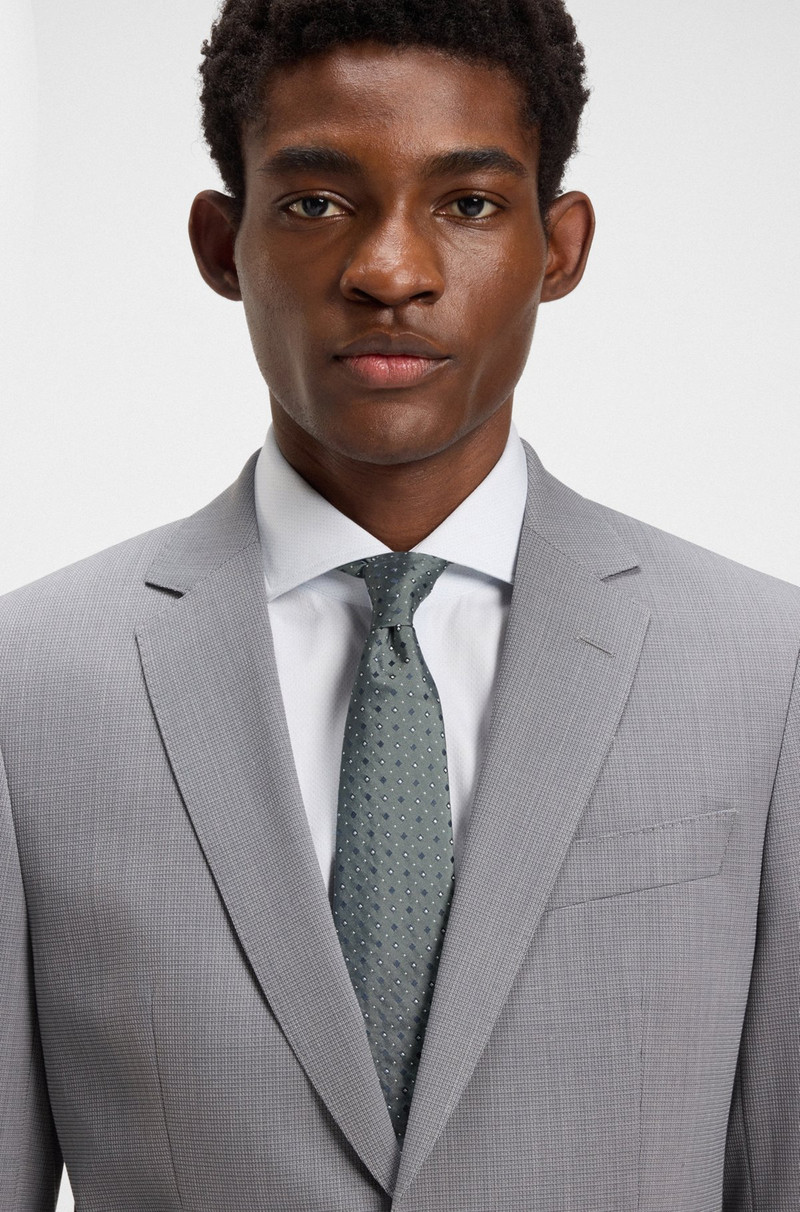 BOSS SILK-BLEND TIE WITH JACQUARD PATTERN outlook