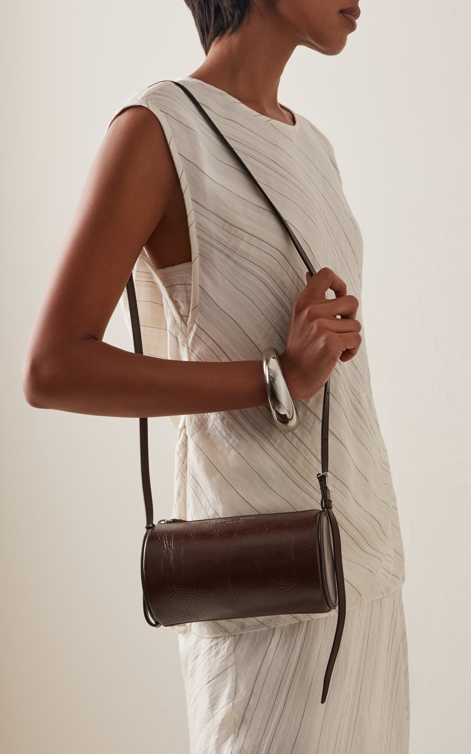 Silo Leather Crossbody Bag brown - 2