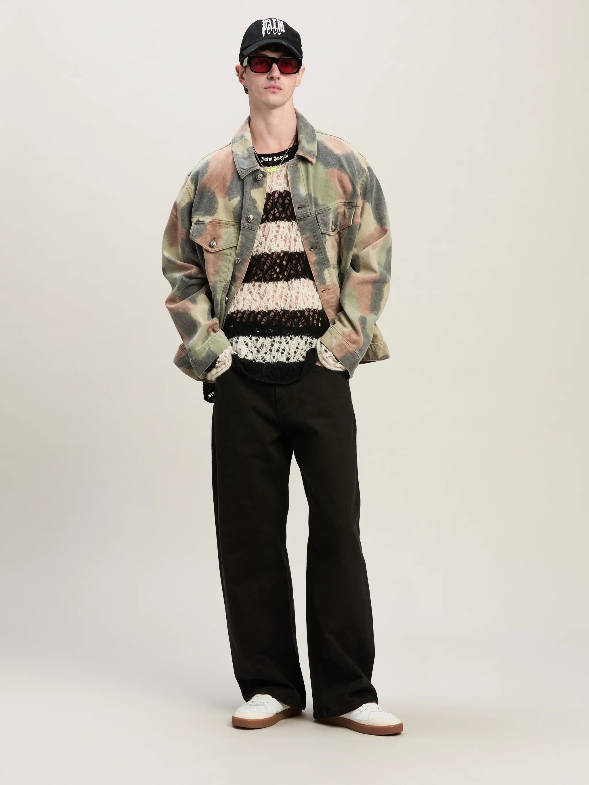 Monogram Loose Fit Denim Pants - 2